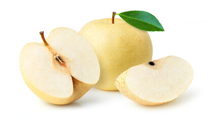  Asian pear isolated on white