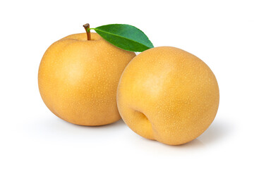  pear fruit isolated on white background	