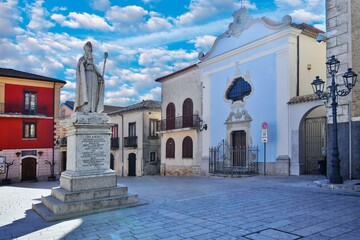 A small square in Nusco, a small village in the province of Avellino, Italy.