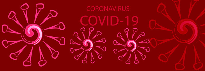 Corona Virus Template Illustration Design.