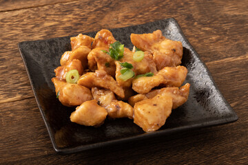 鶏ぼんじり焼き　にんにく醤油