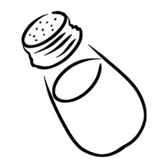 black pepper sketch in vintage black line illustration style for restaurant cafe menu