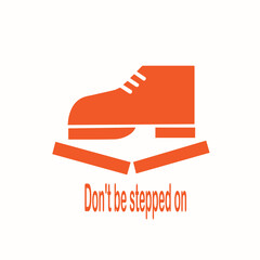 Orange color fragile illustration symbol isolated