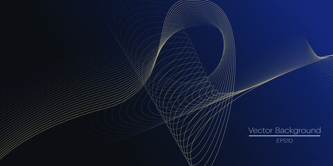 Abstract colorful wave banner background