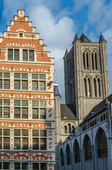 Flemish architecture in Ghent, Belgium