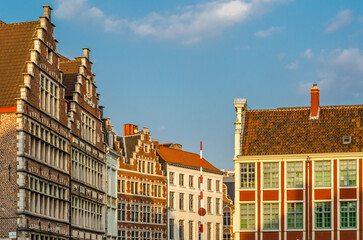 Flemish architecture in Ghent, Belgium