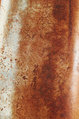 Close up view of rusty surface