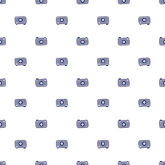 Photo camera seamless pattern. Tourism with a camera