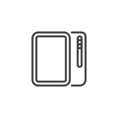Tablet computer line icon
