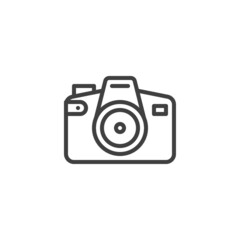 Photo camera line icon