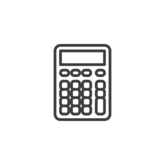 Calculator line icon