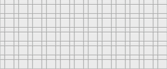 Cobblestone masonry seamless texture. Paver tile. Slab pavement pattern. Decorative sidewalk. Stone surface. Mosaic outdoor background. Paved floor. Cement brick backdrop. Vector illustration