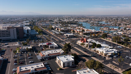 Fototapeta premium Daytime view of the downtown urban skyline of Sun City, Arizona, USA.