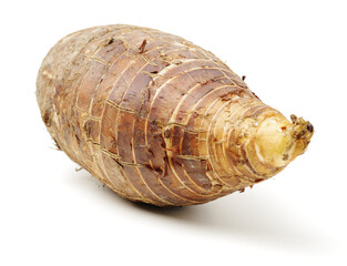 Taro on a white background