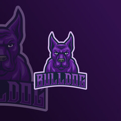 Bulldog mascot logo template