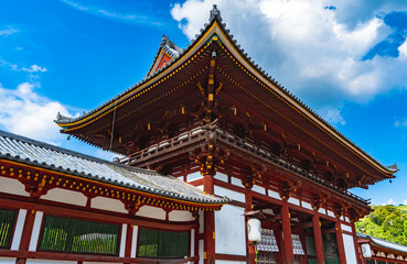 Obraz premium 東大寺中門の風景（奈良市）
