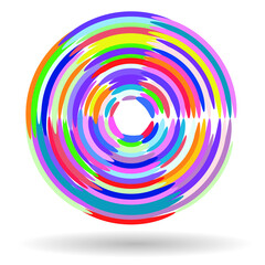 abstract colorful circle
