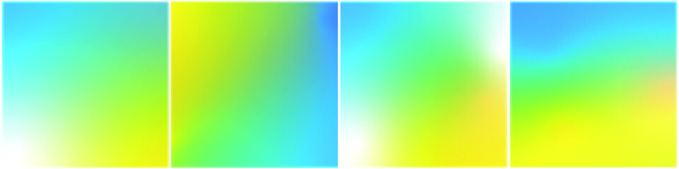 Set of vector background gradient yellow-blue color. Flag of Ukraine in a modern, stylish, cute version. Background, shape, substrate, blank for text, banner for social networks. No war. Peace.