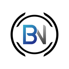 Initial BN letter Logo Design vector Template. Abstract BN Letter logo Design.