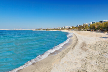 The Costa del Sol beach and Kalamaki beach near Athens, Greece