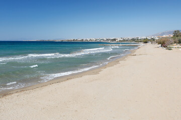Fototapeta na wymiar Mikro Kavouri beaches near Athens, Greece