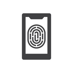 mobile phone Fingerprint icon
