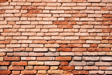 Red brick wall grunge texture background