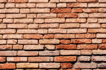 Obraz premium Red brick wall grunge texture background