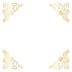 オーナメント 装飾 飾り シンプル ラインアート 背景なし