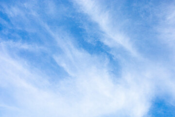 Blue sky background. Sky with white clouds