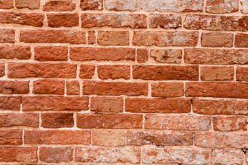 Red brick wall grunge texture background