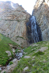 Abai-Su waterfall. North Caucasus, Kabardino-Balkaria June 2021.