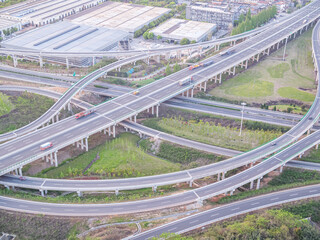 Naklejka premium road in city