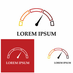 speedometer vector graphic design illustration template