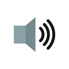 Speaker volume control icon for website, presentation