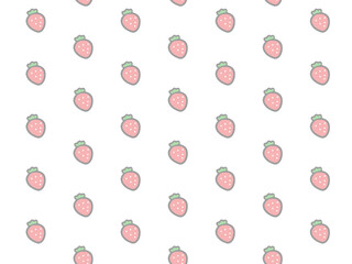 苺のパターン背景