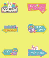Big Dot of Happiness Easter Egg Hunt - Easter Bunny Party Yard Sign with Stakes 