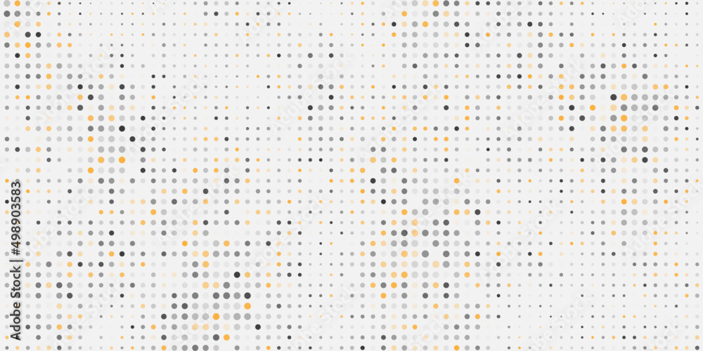 Wall mural abstract colorful spotted pixels pattern, geometric mosaic texture - generative art, vector backgrou