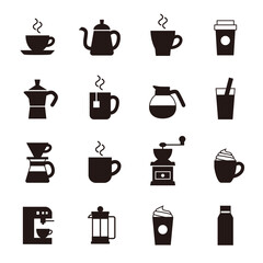 Coffee icon set
