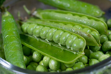 green peas in a pod