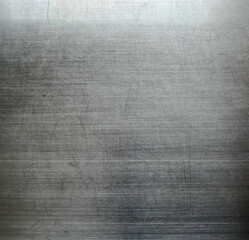 aluminum sheet or stainless steel with brushed texture.