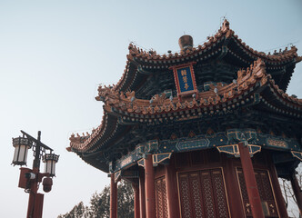 Obraz premium chinese old temple forbidden city