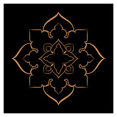 Amazing black white vector mandalas in different themes in oriental and western style for luxury logos, designs and coloring books