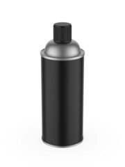 Blank aerosol spray can template. 3d render illustration.