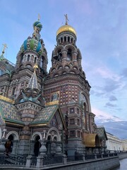 Famous orthodox church in Saint Petersburg 