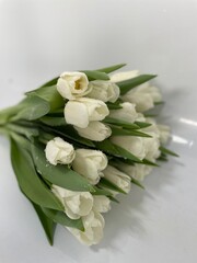 bouquet of white roses