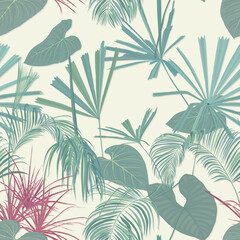 Tropical plants pattern