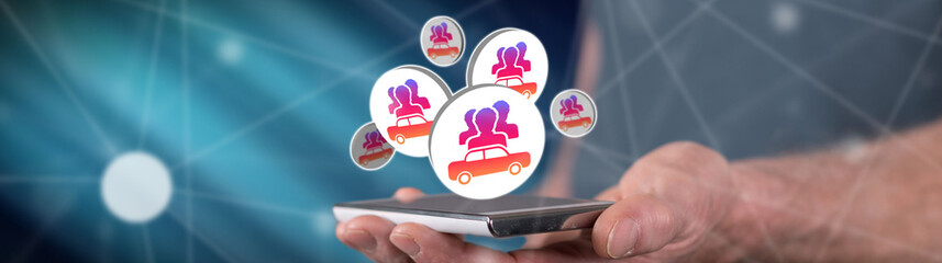 Concept of car sharing