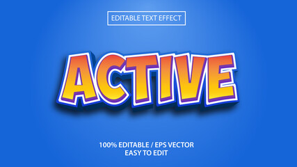 active text effect Premium