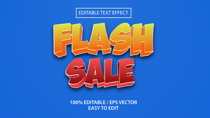 flash sale text effect Premium